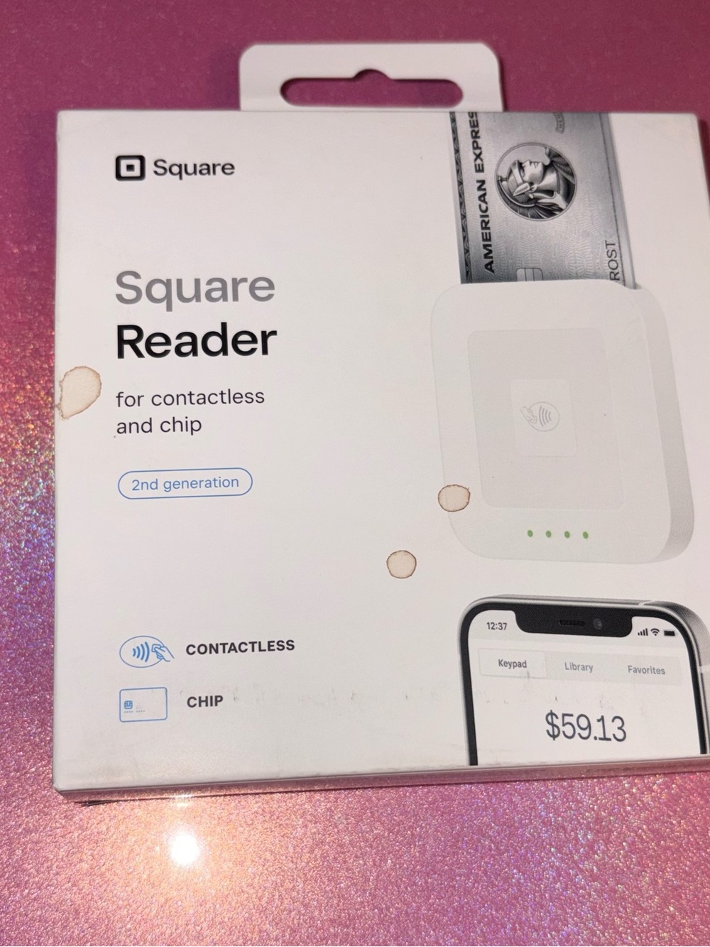 Square Reader (2nd Gen) Contactless & Chip Card Payment Reader - White